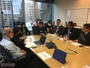 Bridging Translation's senior conference interpreter is helping a Chinese delegation with a conference at Australian Energy Market Operator